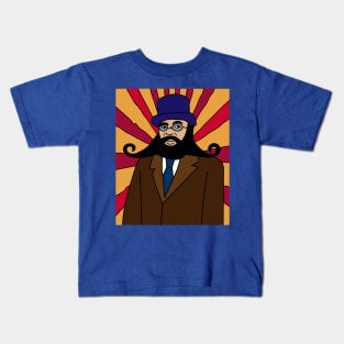 Crazy Long Beard Hipster Kids T-Shirt